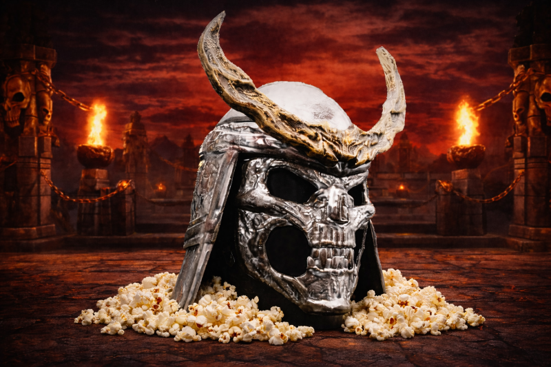 Paquete de 2 entradas al Fan más Fan de Mortal Kombat II + Ubicación premium en función exclusiva de fans + Popera Shao Khan + Figura exclusiva de Kintaro 17cm única en Uruguay + Sala de cine privada para jugar Mortal Kombat
